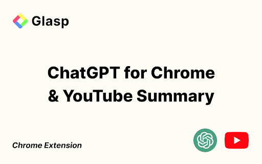 ChatGPT for Chrome & YouTube Summary - Chrome Extension Website screenshot