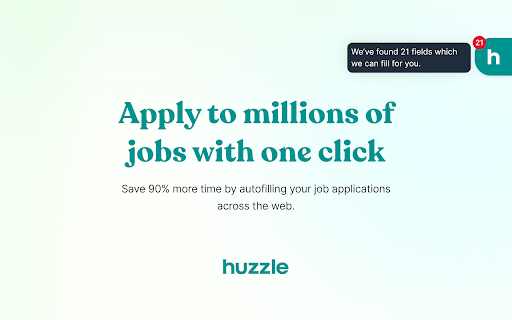 Huzzle - Chrome Extension Website screenshot