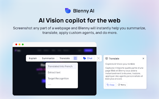 Blenny - Chrome Extension Website screenshot