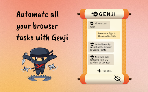 Genji - Chrome Extension Website screenshot