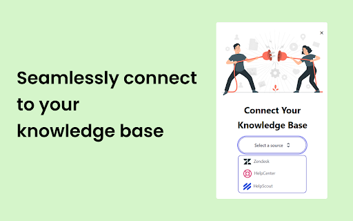 KnowledgeBase Everywhere - Chrome Extension Website screenshot