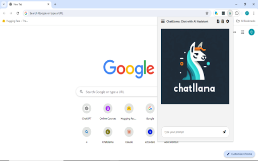 ChatLlama - Chrome Extension Website screenshot