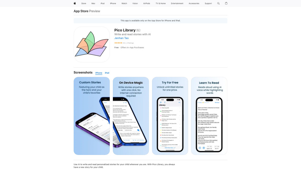 Pico Library Website screenshot