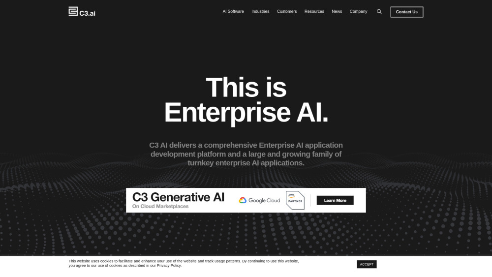 C3 AI - Enterprise AI Website screenshot