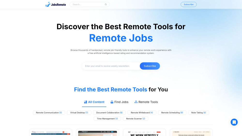 JobsRemote.ai Website screenshot