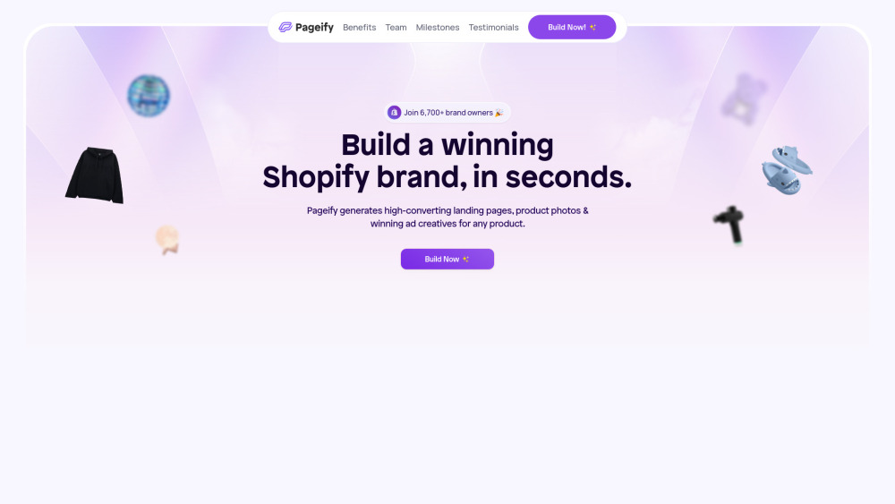 Pageify.ai Website screenshot