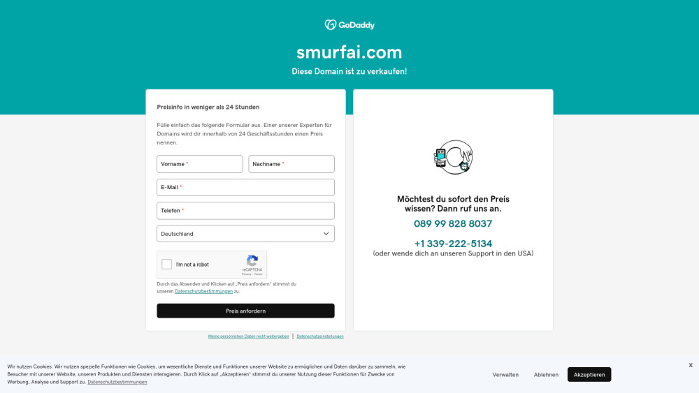 Smurf AI Website screenshot