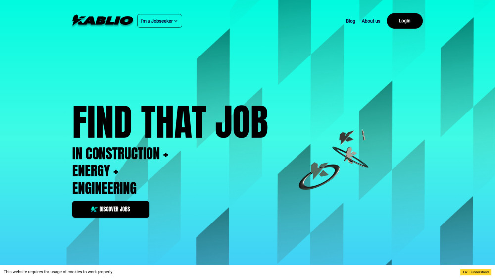 Kablio Website screenshot