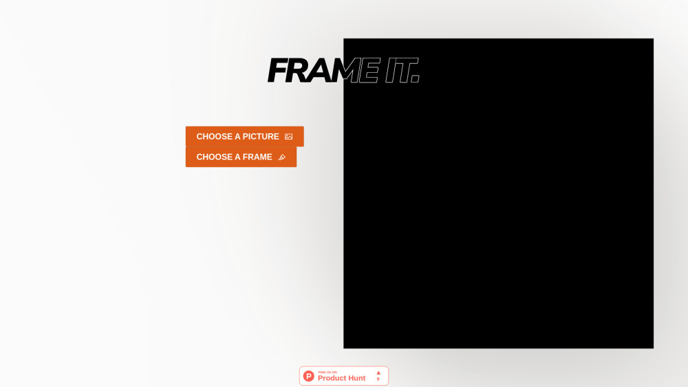 Frame It Website screenshot