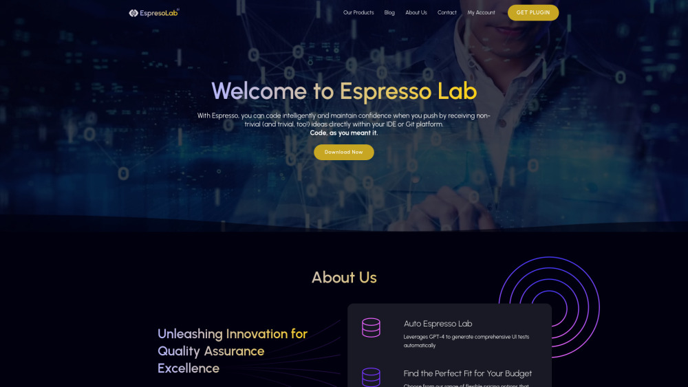 Espreso Lab Website screenshot