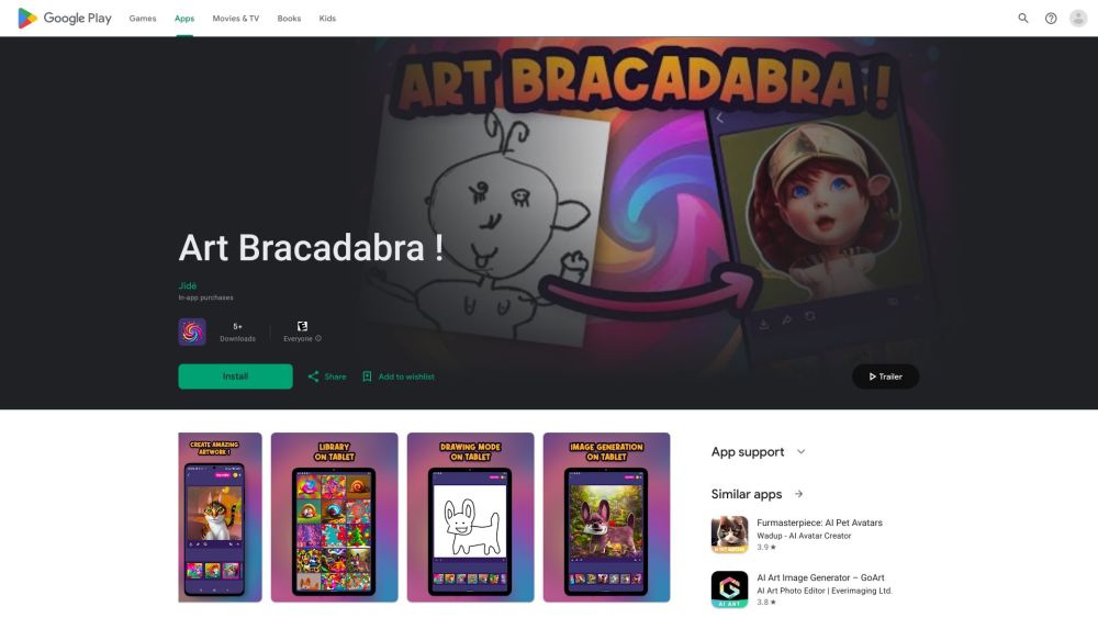 Art Bracadabra Website screenshot