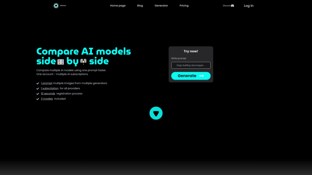 AiSource Website screenshot