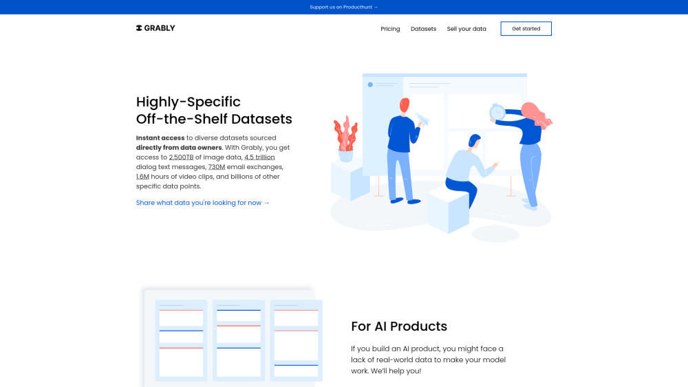 Grably Website screenshot