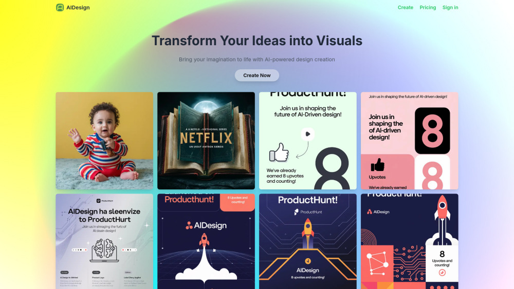 AIDesign Website screenshot