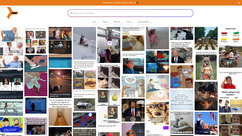 Magi Website screenshot