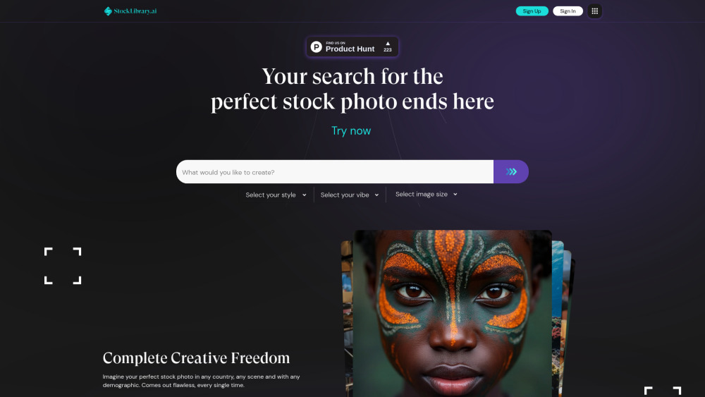 StockLibrary Website screenshot