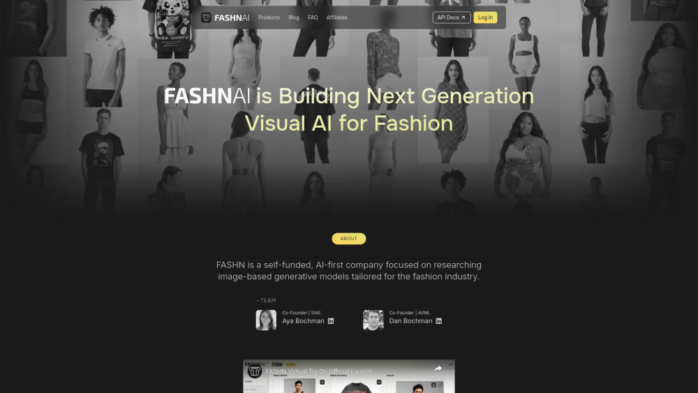 FASHN Virtual Try-On Website screenshot