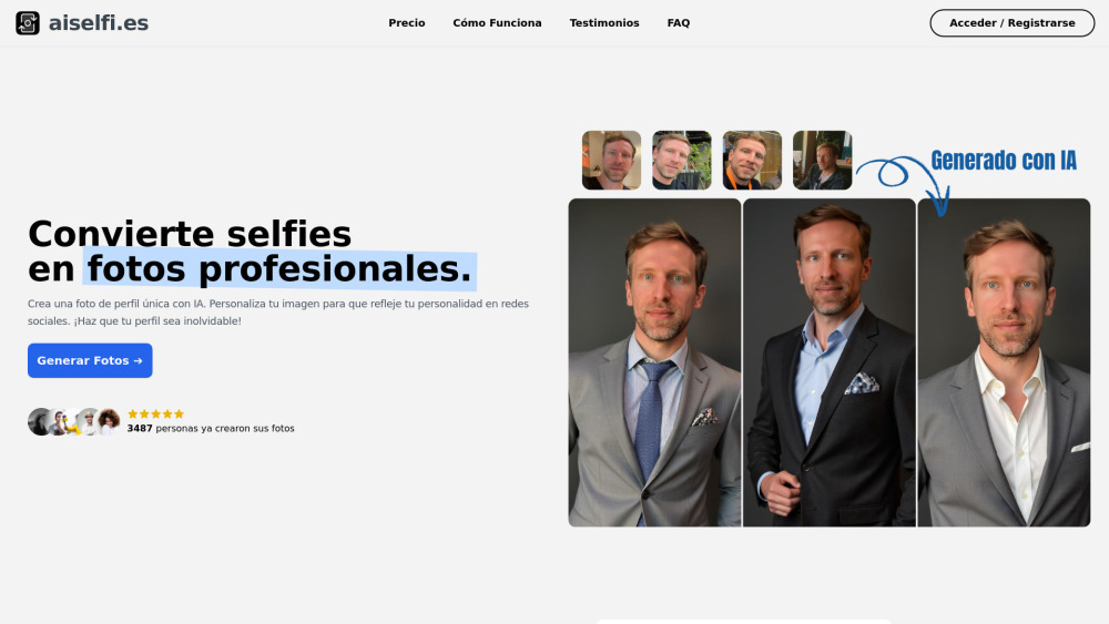 aiselfi.es Website screenshot