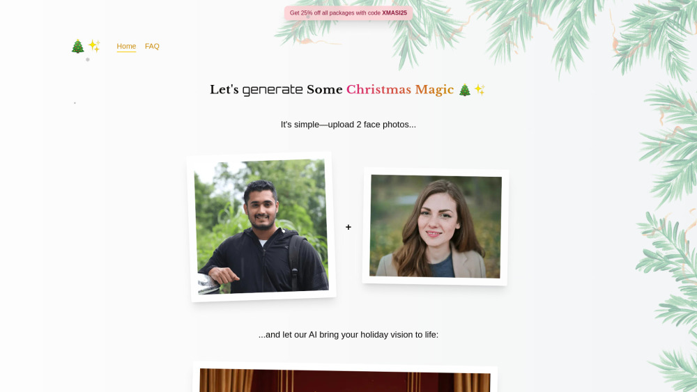 Xmasinator Website screenshot