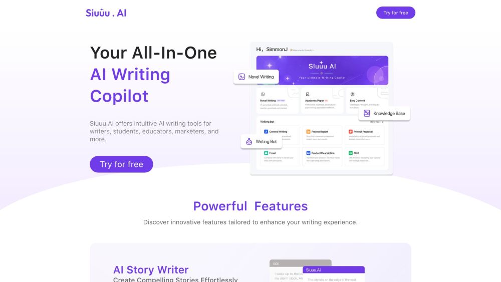 Siuuu AI Website screenshot