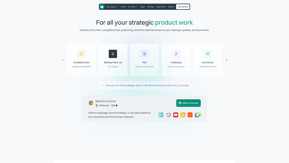 Bash AI Website screenshot