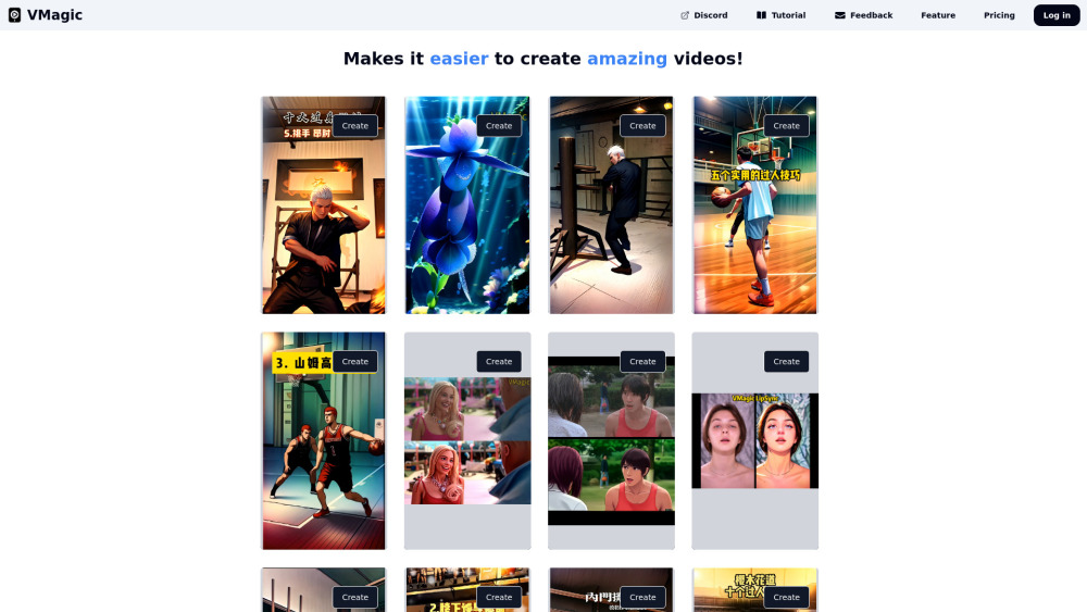 VMagic Website screenshot