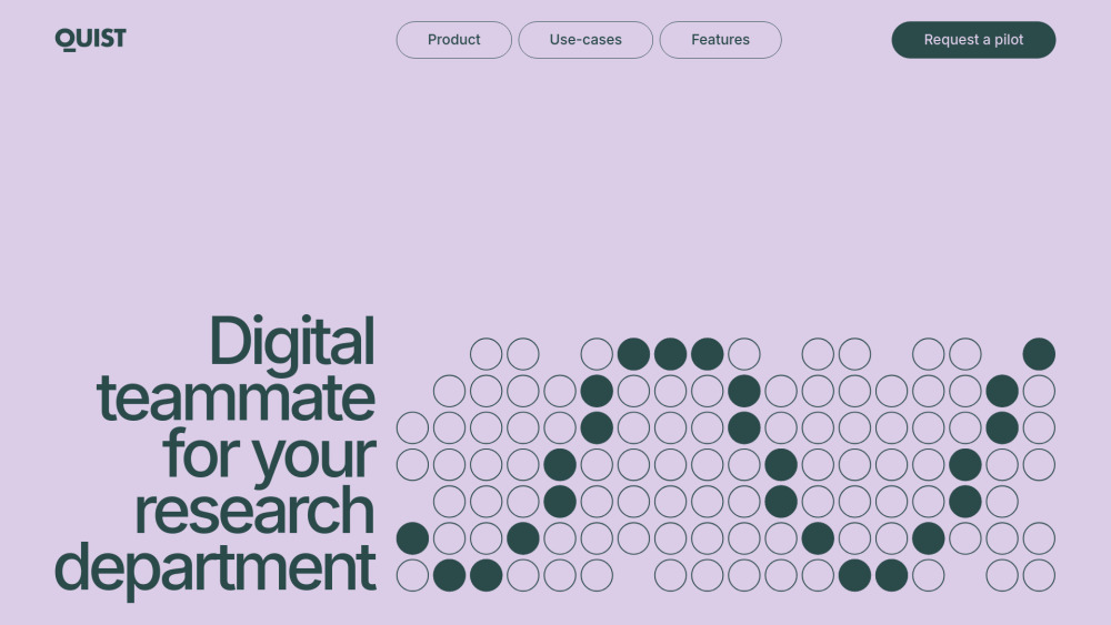 Quist AI Website screenshot