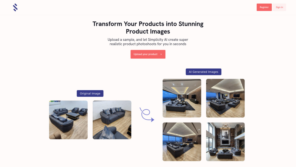 Simplicity AI Website screenshot