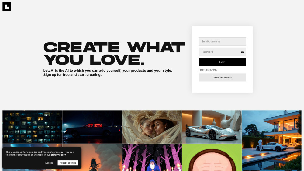 LetzAI Website screenshot
