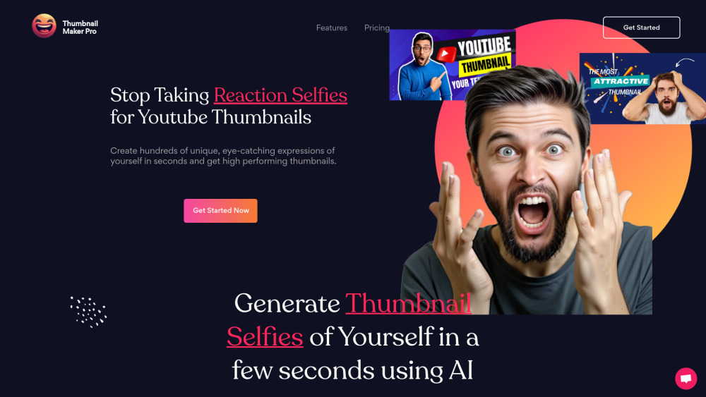 Thumbnail Maker Pro Website screenshot