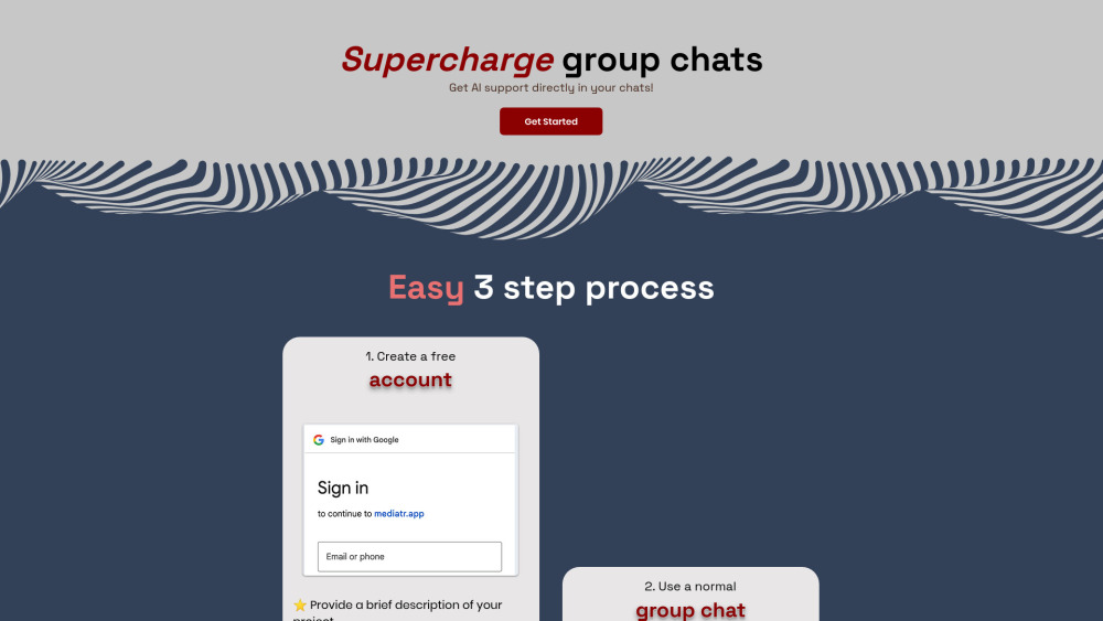 Mediatr Website screenshot