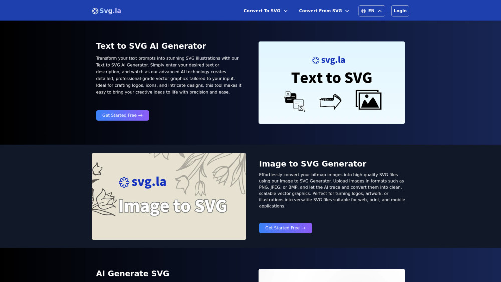 Svg.la Website screenshot