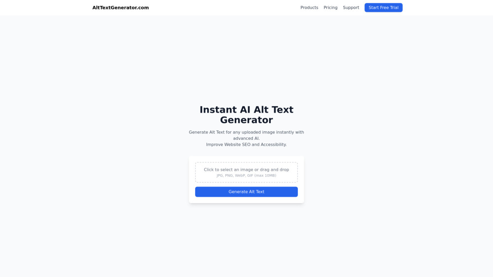 Screenshot of AltTextGenerator