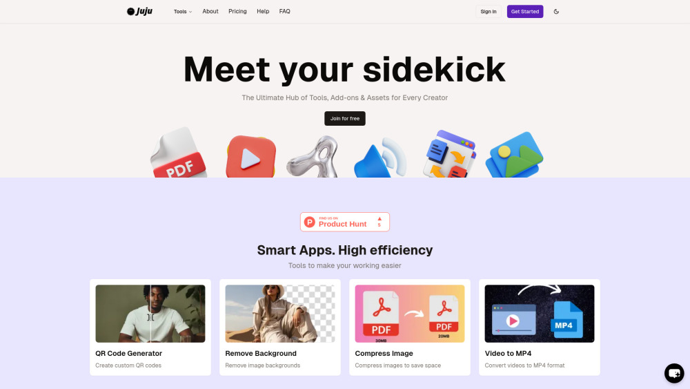 Juju Website screenshot