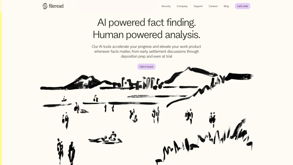 Fileread AI Website screenshot