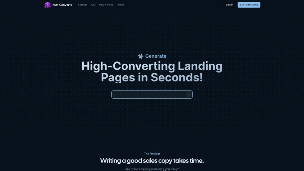 Kurt Converts Website screenshot