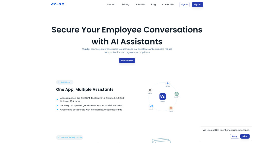 Wald.ai Website screenshot