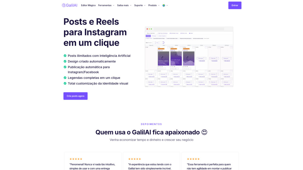 GalilAI Website screenshot