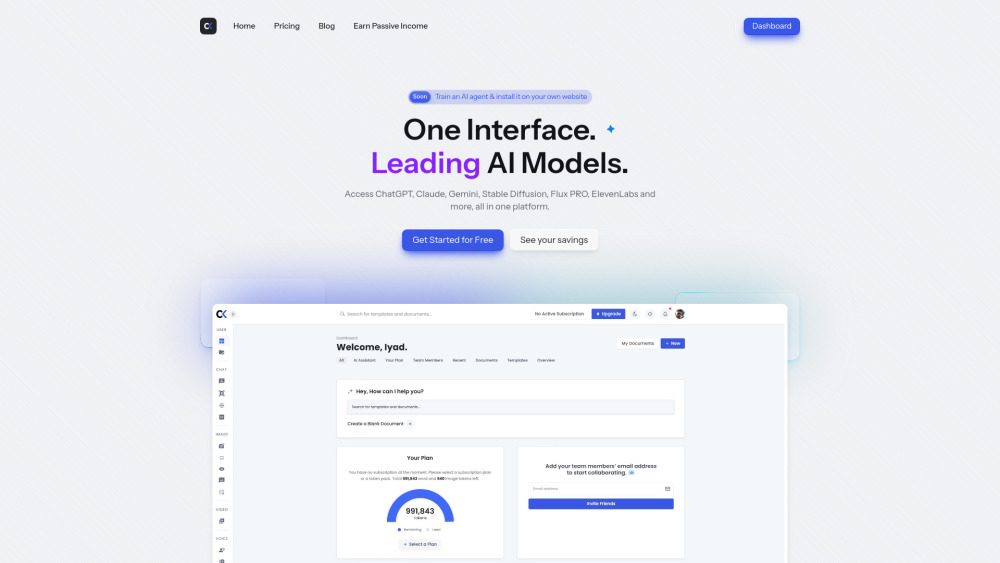 Blacktooth AI Website screenshot