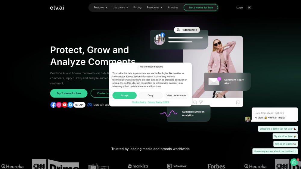 elv.ai Website screenshot
