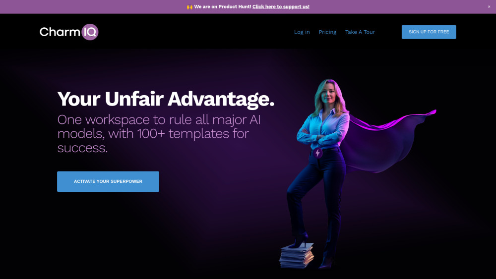 CharmIQ Website screenshot