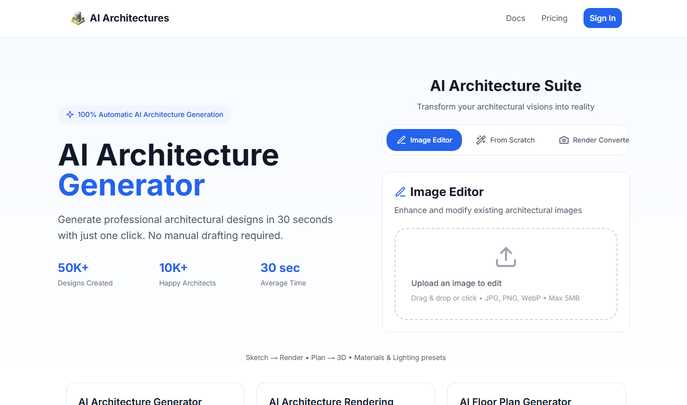 AI Architectures - Professional AI Architecture Generator