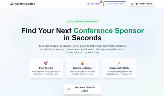 ConferenceDatabase - Conference Sponsor Intelligence Platform